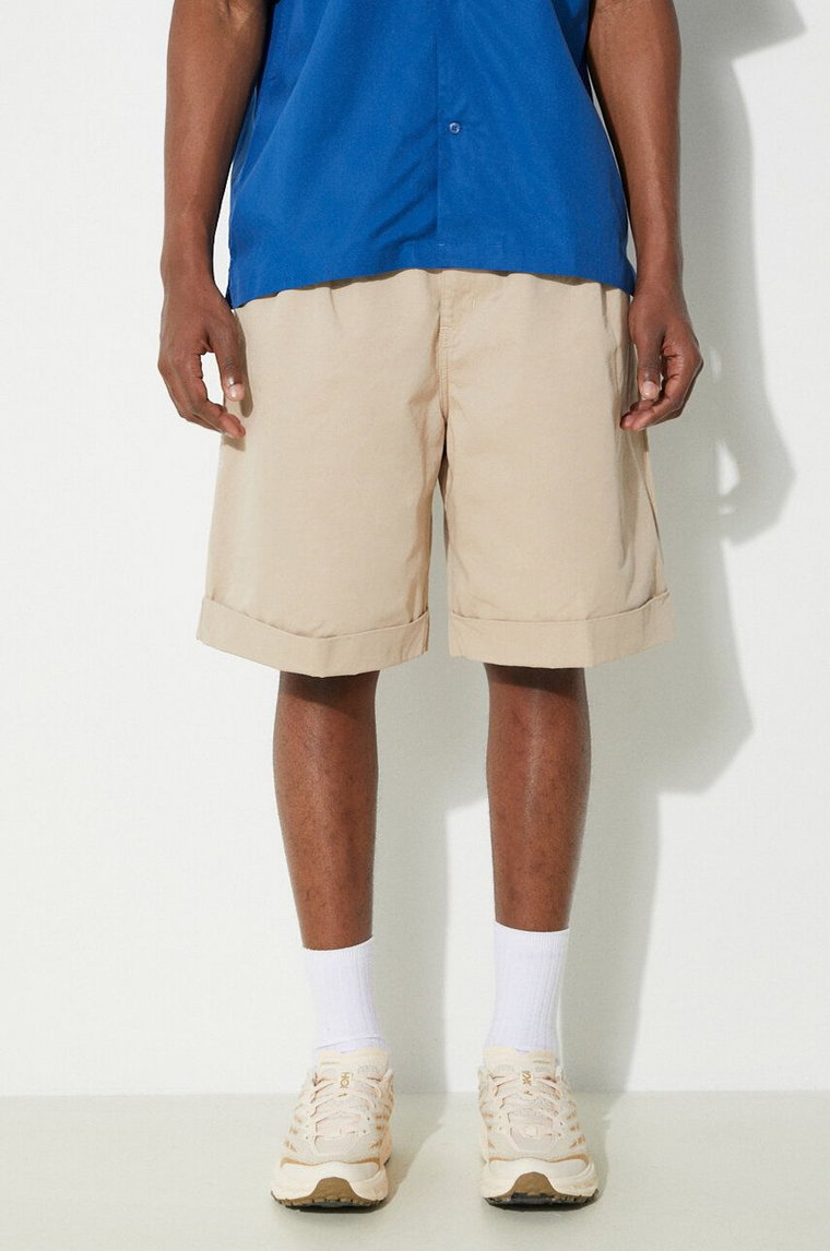 Carhartt WIP szorty bawełniane Mart Short kolor beżowy I033130.G106