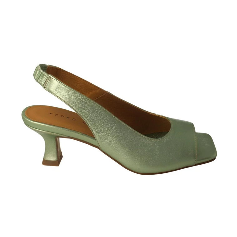 Metallic Green High Heel Sandals Pedro Miralles