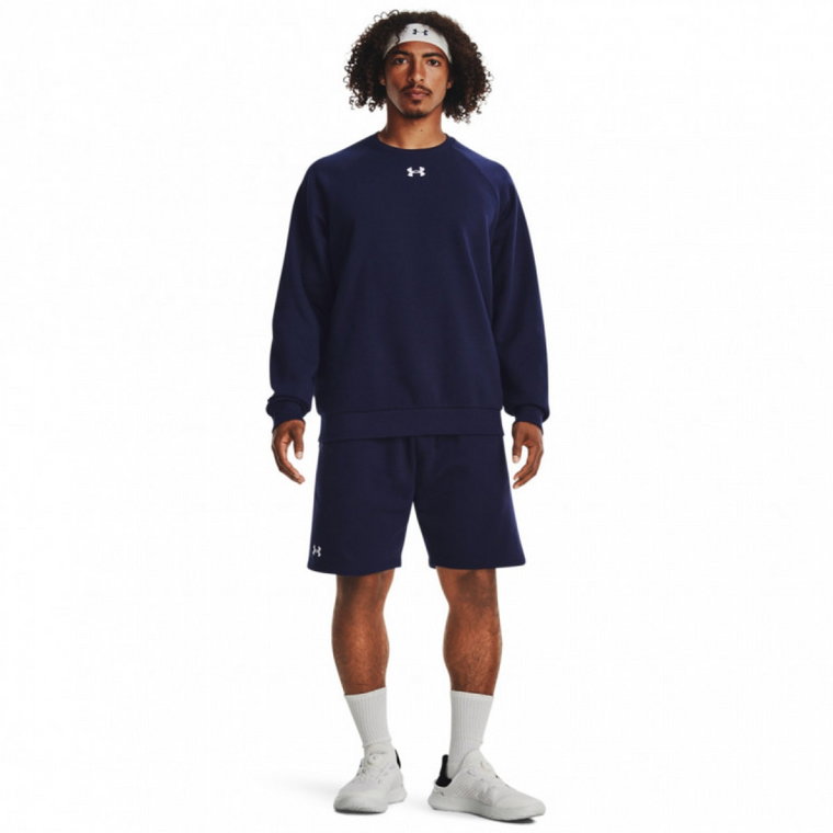 Męskie spodenki dresowe Under Armour UA Rival Fleece Shorts - granatowe