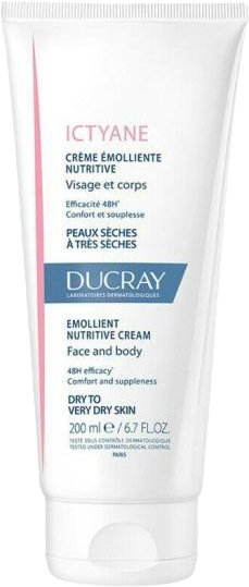 Krem do skóry Ducray Ictyane Nourishing Emollient Cream 200 ml (3282770204285). Kremy i balsamy do ciała