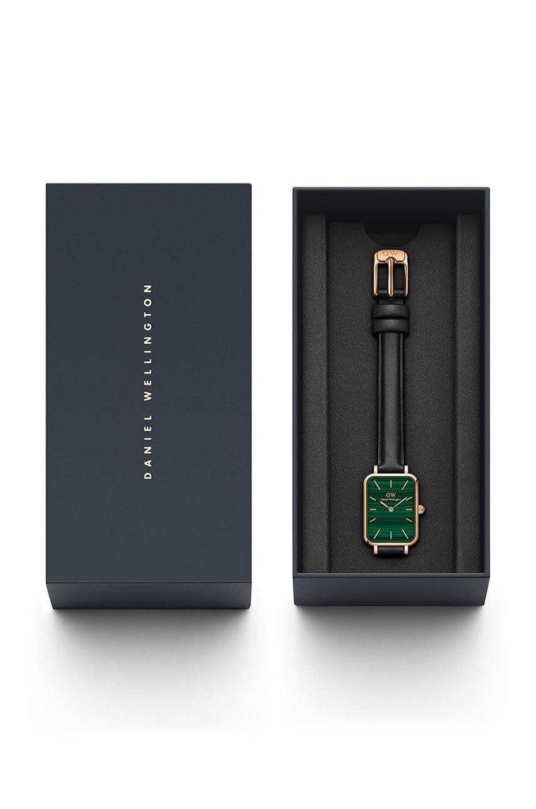 Daniel Wellington zegarek Quadro Pressed damski kolor różowy