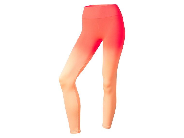 CRIVIT Legginsy damskie funkcyjne, z efektem push-up (L (44/46), Koralowy)