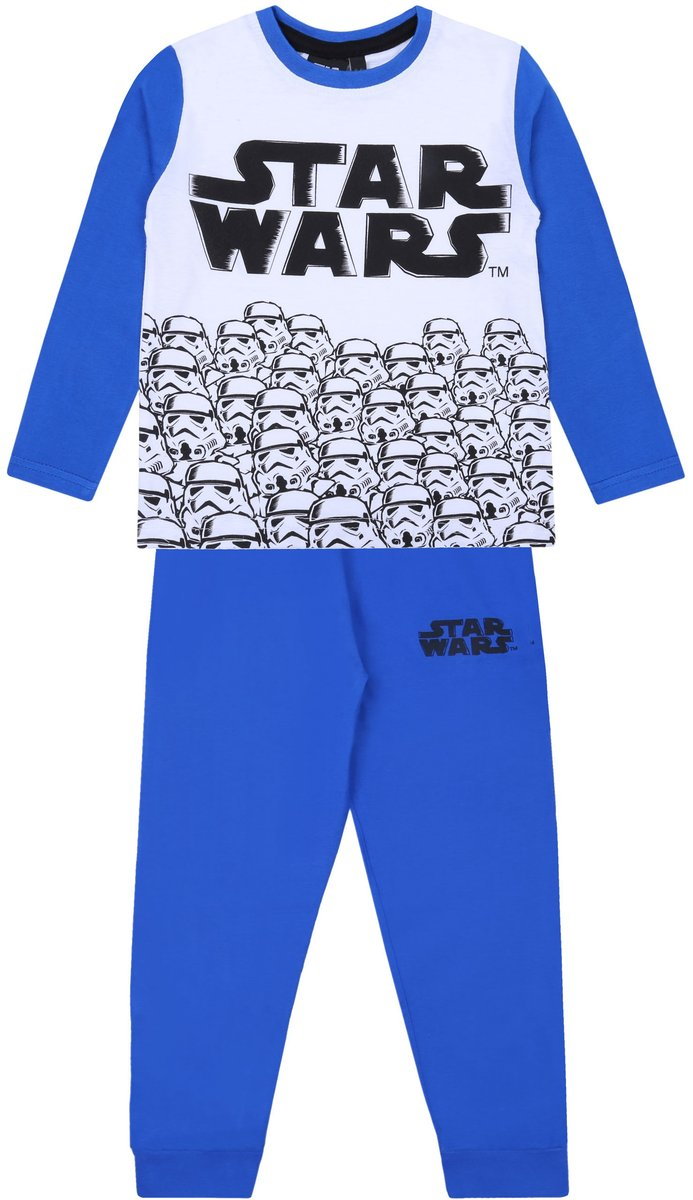 Niebiesko-biała, chłopięca piżama Star Wars DISNEY