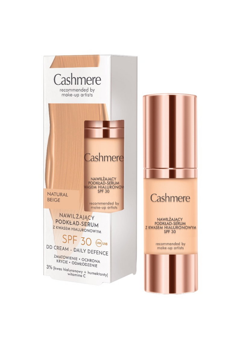 Cashmere DD Cream Kwas Hialuronowy SPF30 - Nawilżający podkład-serum 01 Ivory 30ml