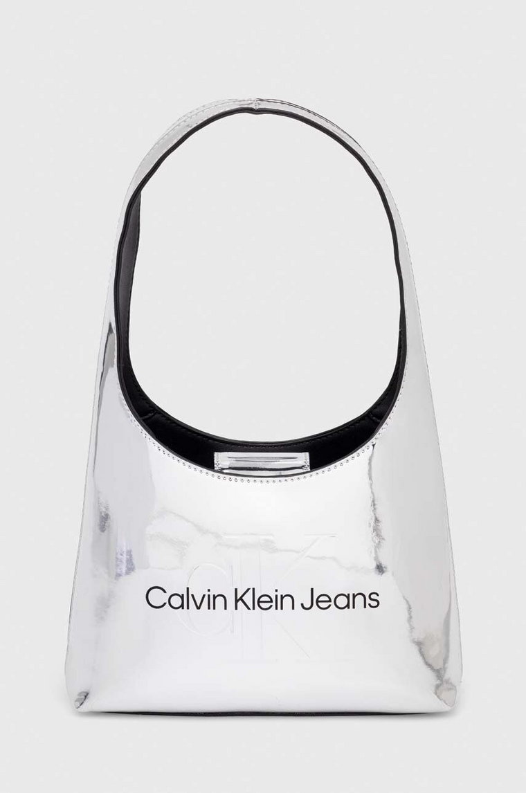 Calvin Klein Jeans torebka kolor srebrny