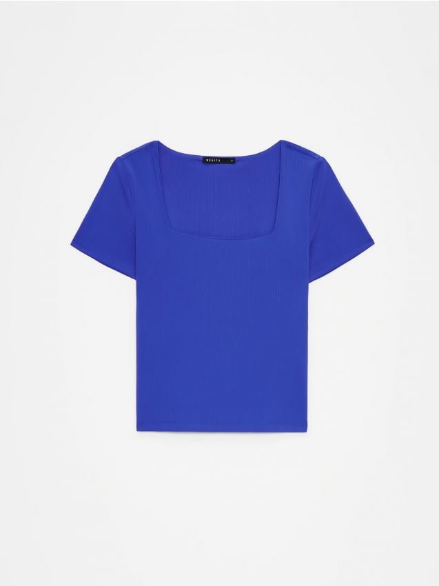 Mohito - Prążkowana koszulka - niebieski