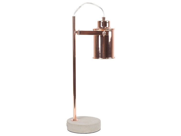 Lampa stołowa BELIANI Mundaka, 40 W, E27, miedziano-szara, 40,5x13 cm