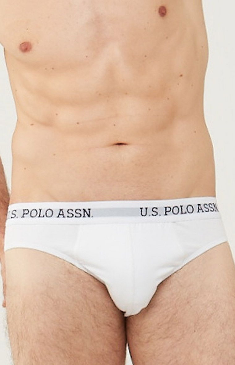 U.S Polo Assn. białe bawełniane slipy męskie 80452, Kolor biały, Rozmiar S, U.S. POLO ASSN