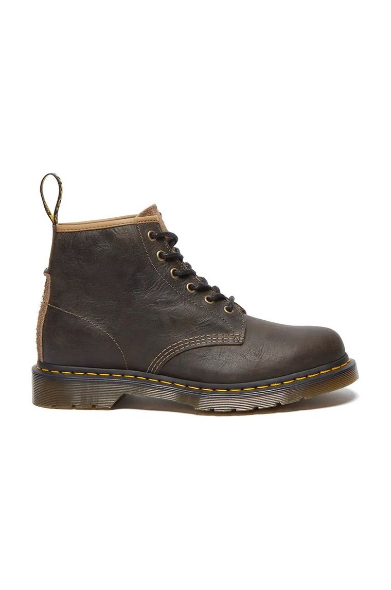 Dr. Martens workery skórzane 101 męskie kolor brązowy DM31872777