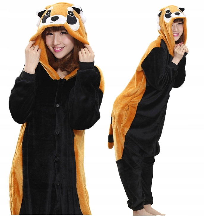 Kombinezon, onesie, piżama, Czerwona Panda rozm. M