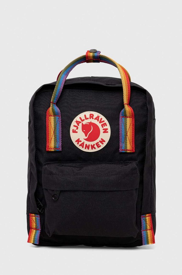 Fjallraven plecak Kanken Rainbow Mini kolor czarny mały wzorzysty