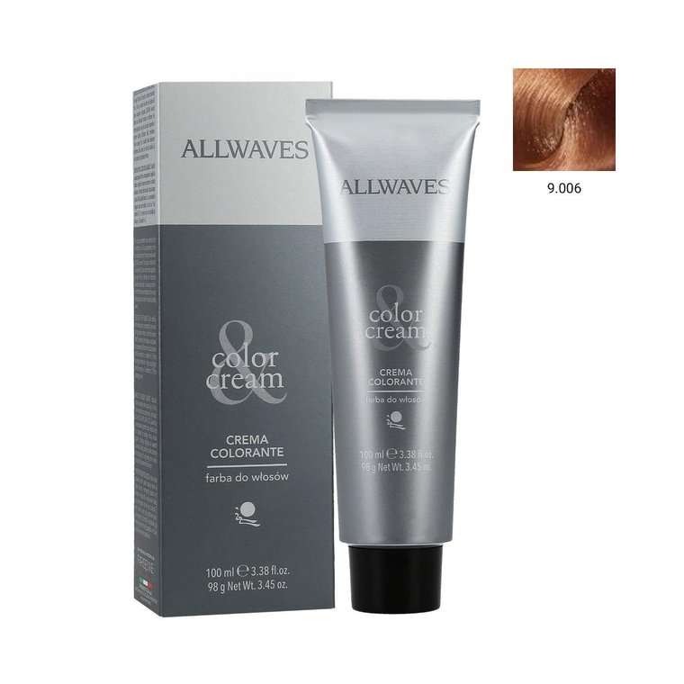 Allwaves, Cream Color, farba do włosów (9,006), 100 ml