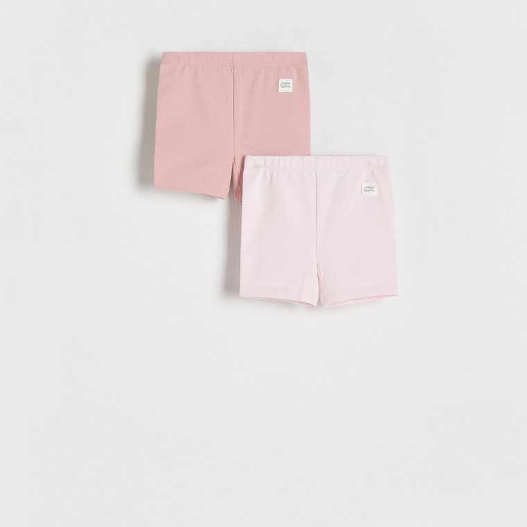 Reserved - Bawełniane szorty 2 pack - pastelowy róż
