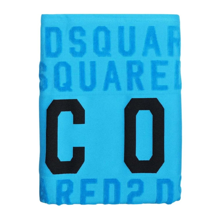 Luksusowy Ręcznik Plażowy z Ikonicznym Logo Dsquared2