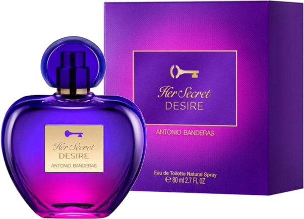 Woda toaletowa damska Antonio Banderas Her Secret Desire EDT W 80 ml (8411061944653). Perfumy damskie