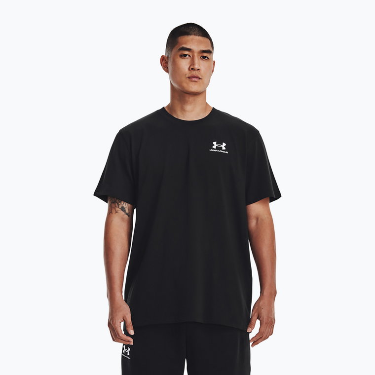 Koszulka męska Under Armour Logo Emb Heavyweight black/white