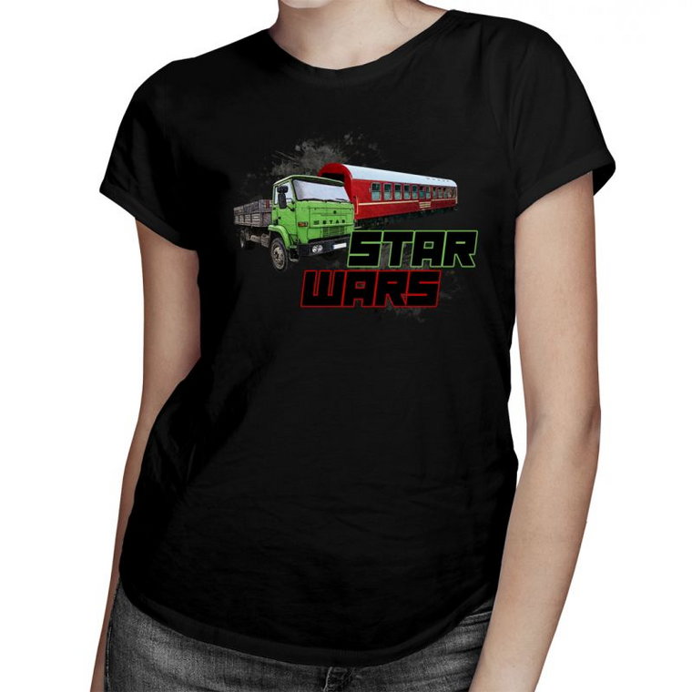 Star wars - damska koszulka z nadrukiem
