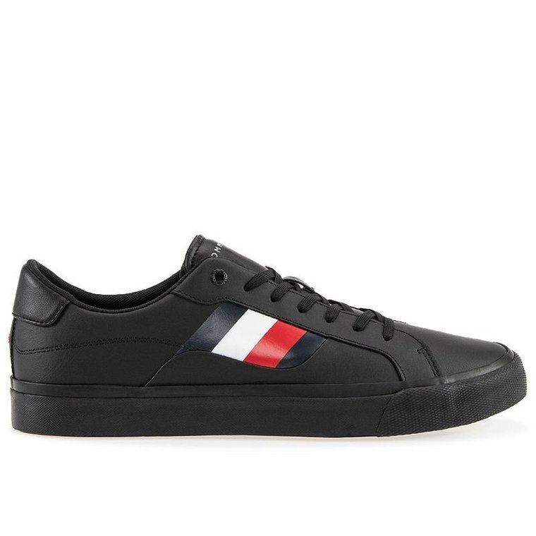 Buty Tommy Hilfiger Signature Detailing Leather Trainers FM0FM04140-BDS - czarne