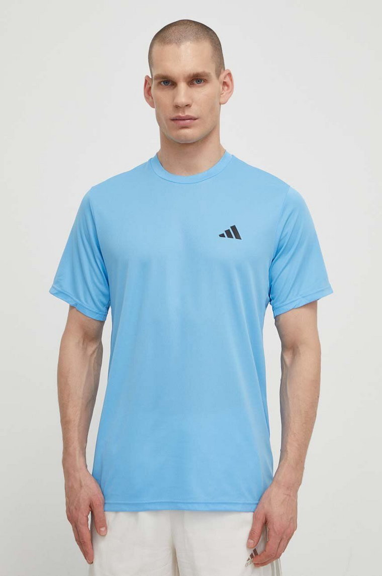 adidas Performance t-shirt treningowy Training Essentials kolor niebieski gładki IT5398
