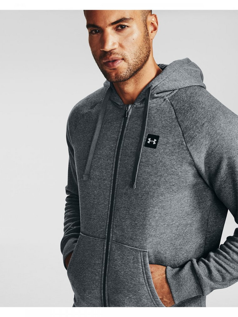 Męska bluza dresowa rozpinana z kapturem UNDER ARMOUR UA Rival Fleece FZ Hoodie - szara