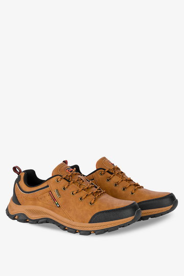 Camelowe buty trekkingowe sznurowane Badoxx MXC8387-B