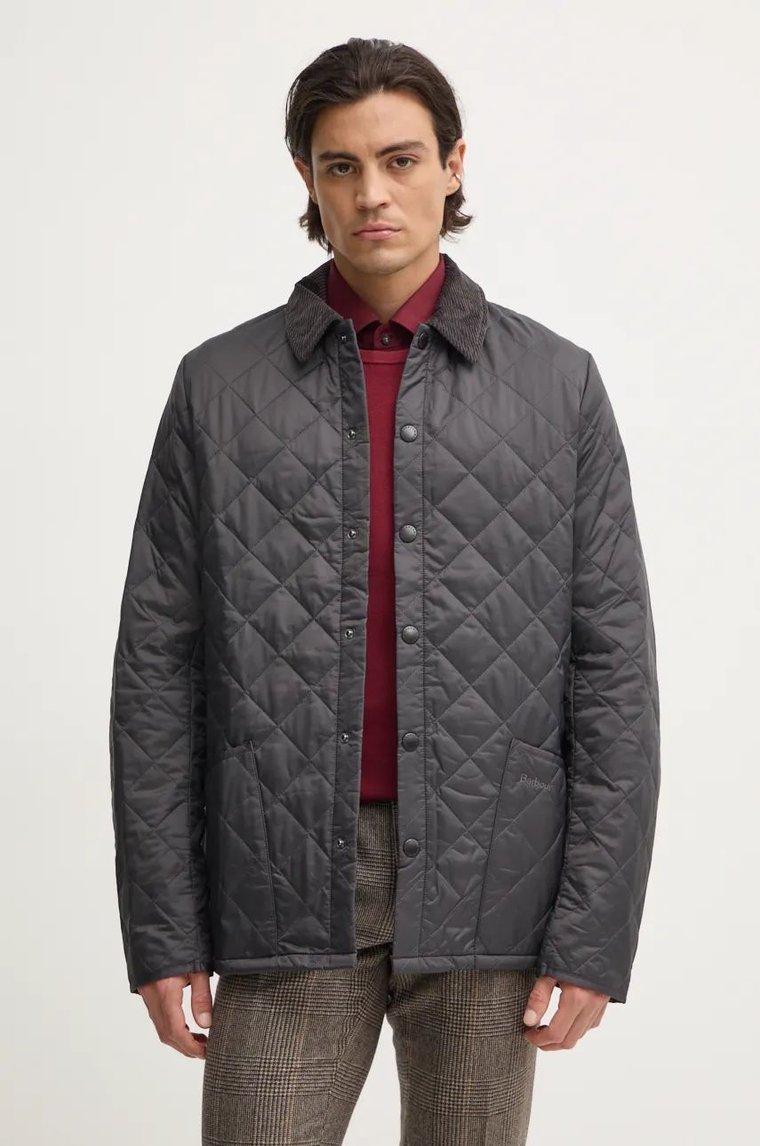 Barbour kurtka Heritage Liddesdale Quilted Jacket męska kolor szary przejściowa MQU0240