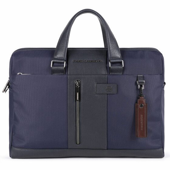 Piquadro Teczka Briefcase RFID 41 cm przegroda na laptopa blue