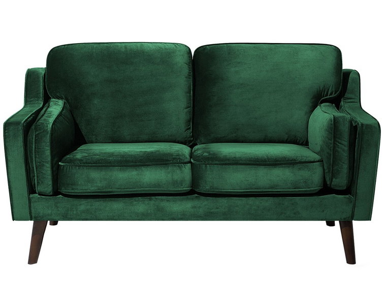 Sofa tapicerowana BELIANI Lokka, 3-osobowa, zielona, 85x204x83 cm