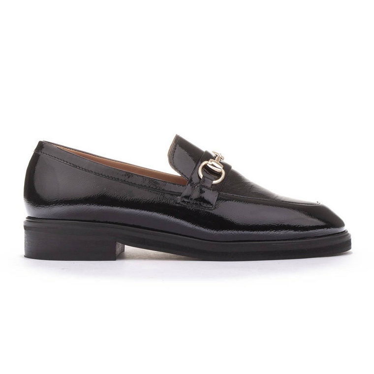 Marco Shoes Loafersy nabłyszczane czarne