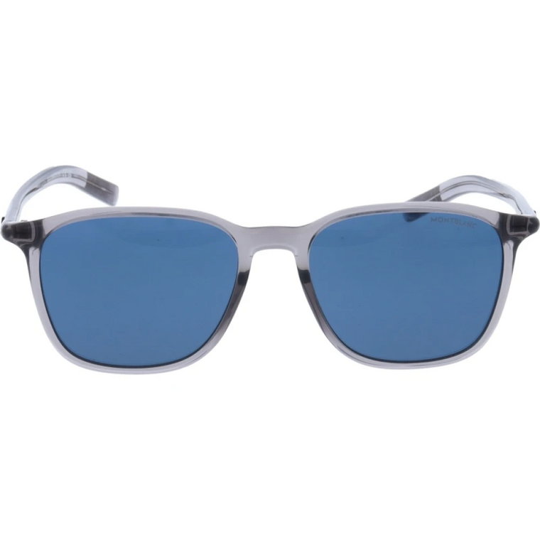 Stylowe okulary przeciwsłoneczne z jednolitymi soczewkami Montblanc