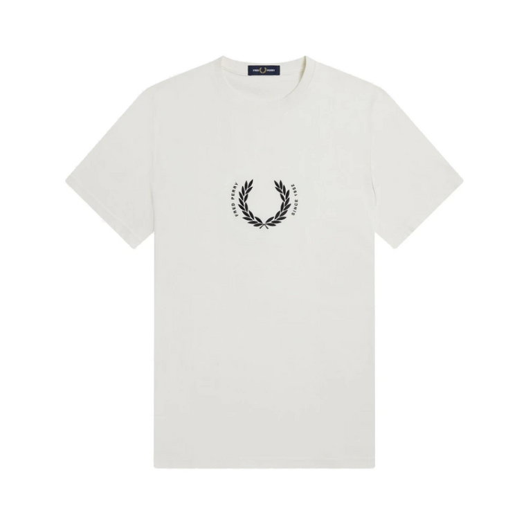 Koszulka Circle Branding z haftowanym wieńcem laurowym Fred Perry