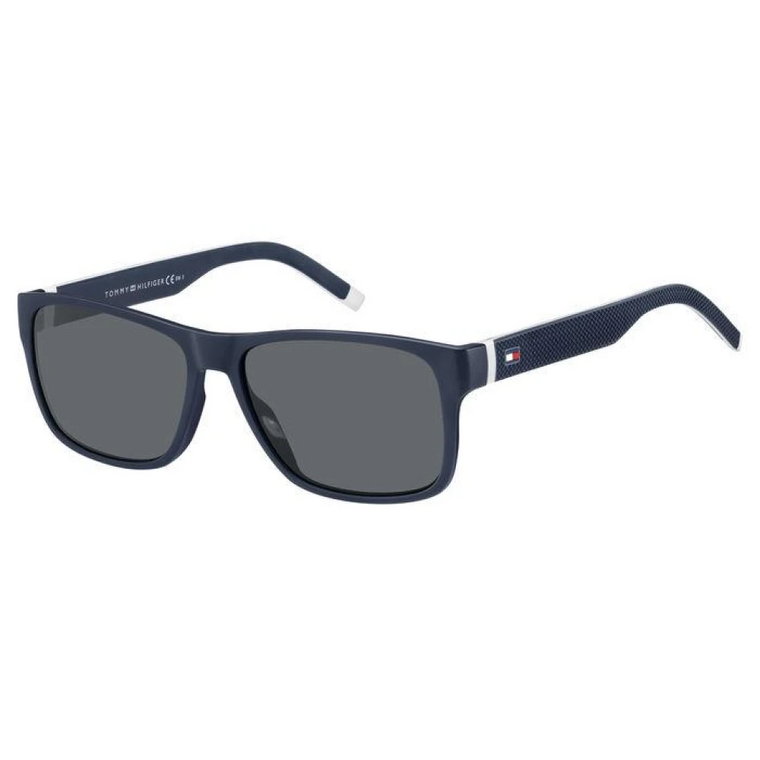 Niebiesko-Biało-Szare Okulary przeciwsłoneczne TH 1718/S Tommy Hilfiger