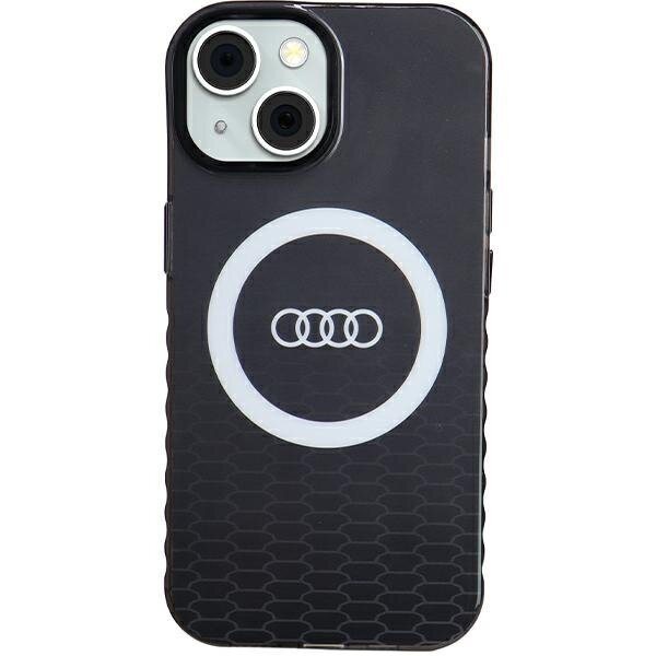 Audi IML Big Logo MagSafe Case iPhone 15 / 14 / 13 6.1" czarny/black hardcase AU-IMLMIP15-Q5/D2-BK