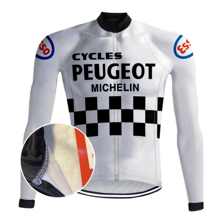 Camisola Retro Peugeot Branca (Velo) - RedTed