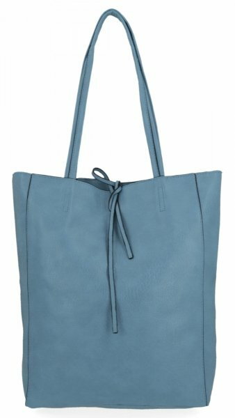 Uniwersalne Torebki Damskie XL Shopper Bag firmy Hernan Niebieska