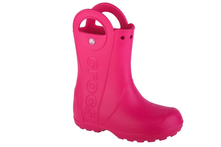 Crocs Handle It Rain Boot Kids 12803-6X0, Dla dziewczynki, Różowe, kalosze, syntetyk, rozmiar: 28/29