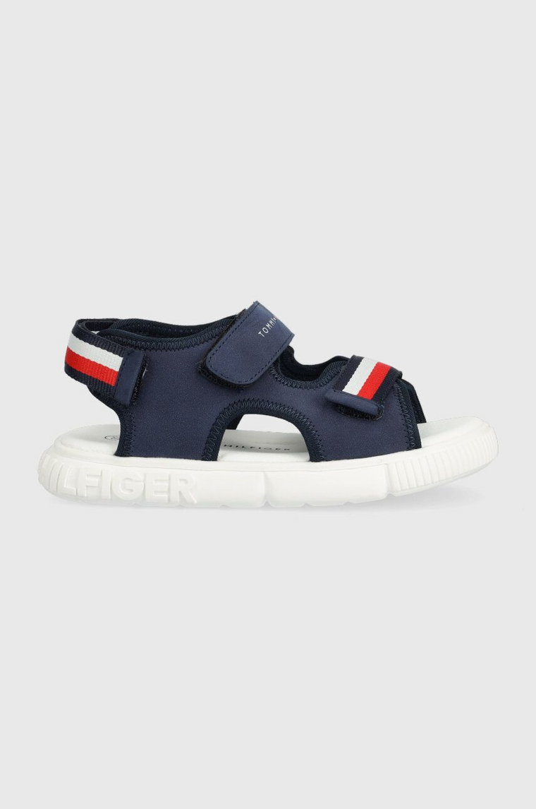 Tommy Hilfiger sandały dziecięce kolor granatowy