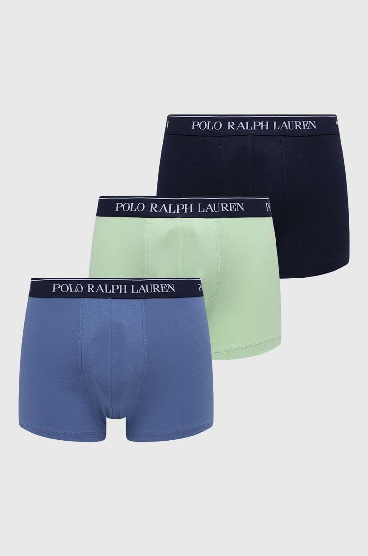 Polo Ralph Lauren bokserki 3-pack męskie kolor zielony