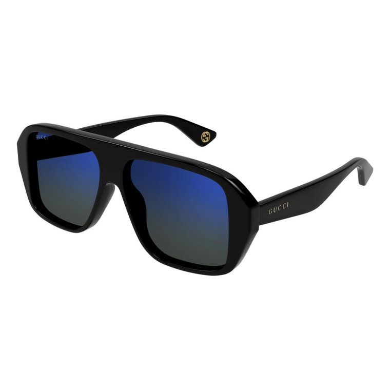Czarne/Niebieskie Okulary przeciwsłoneczne Gg1615S Gucci