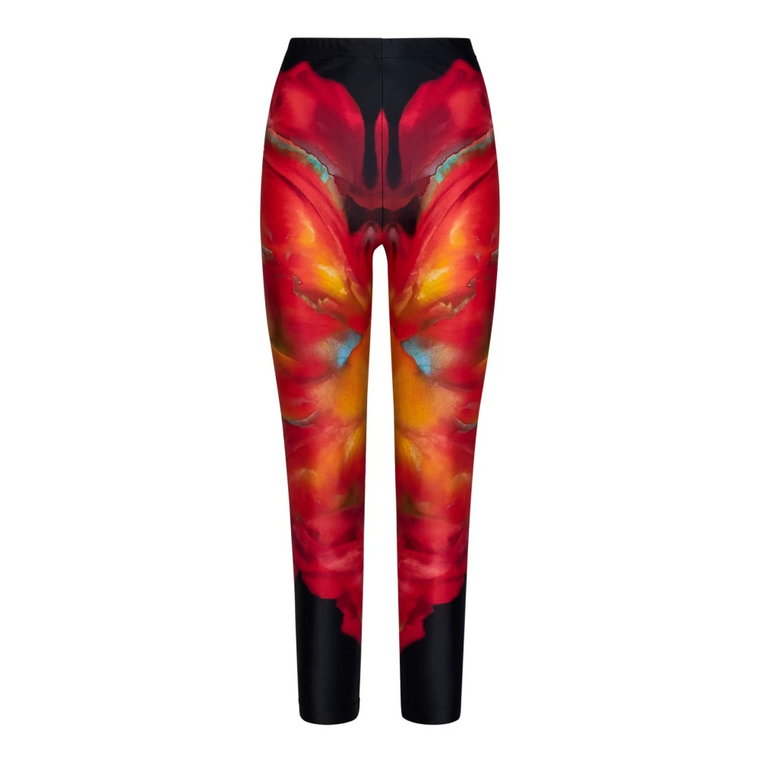 Legginsy z nadrukiem Solarised Petal Alexander McQueen