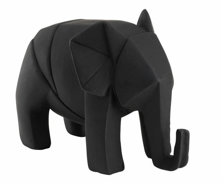 Figurka Elephant Origami czarny