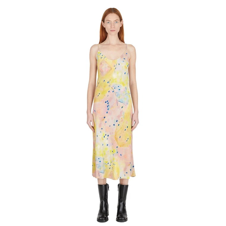 Graficzna Sukienka z Dekoltem w Literę V Marc Jacobs