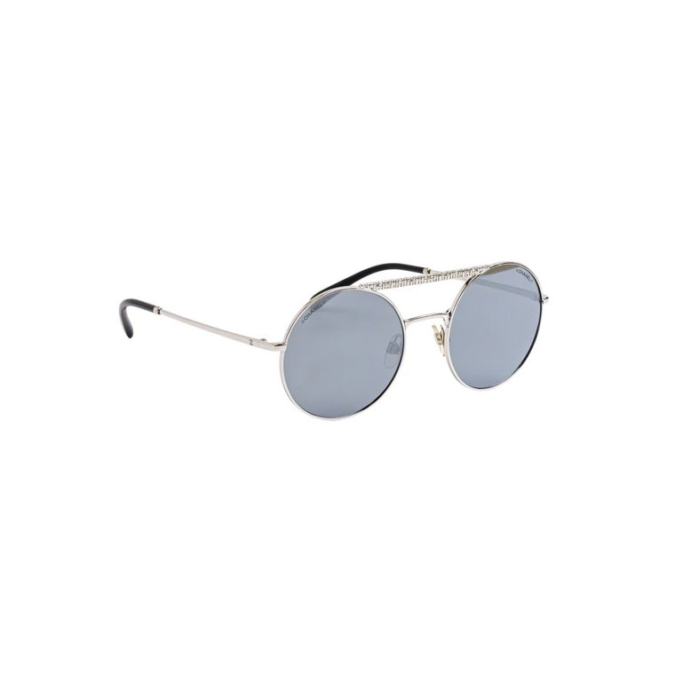 Stylowe Okulary przeciwsłoneczne z Akcesoriami Chanel