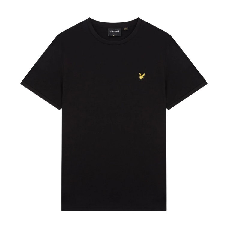 Klasyczny Czarny T-shirt z Bawełny Lyle & Scott