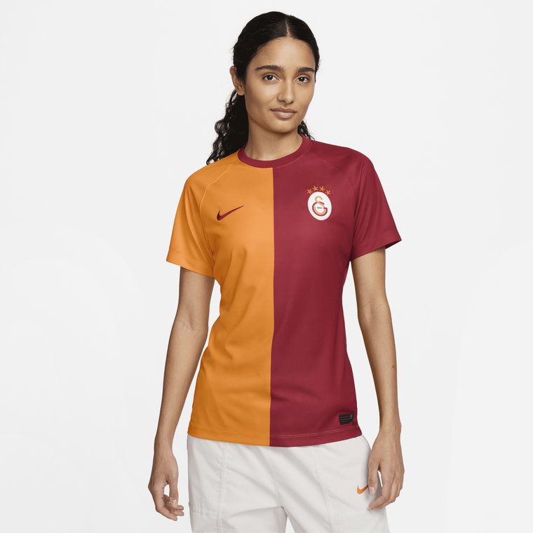 Damska koszulka piłkarska z krótkim rękawem Nike Dri-FIT Galatasaray 2023/24 (wersja domowa) - Pomarańczowy