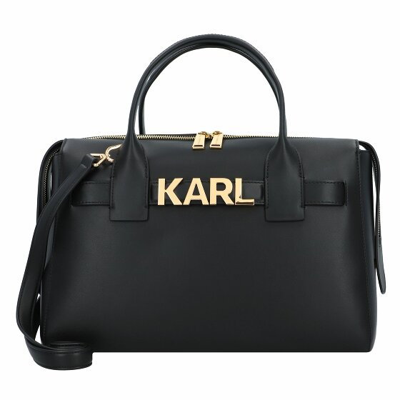 Karl Lagerfeld Letters Torba Skórzany 34.5 cm black