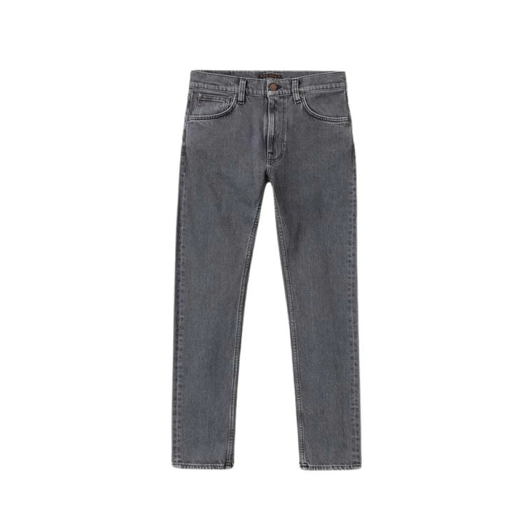 Spodnie dżinsowe Slim Fit w kolorze szarym popiołowym Nudie Jeans