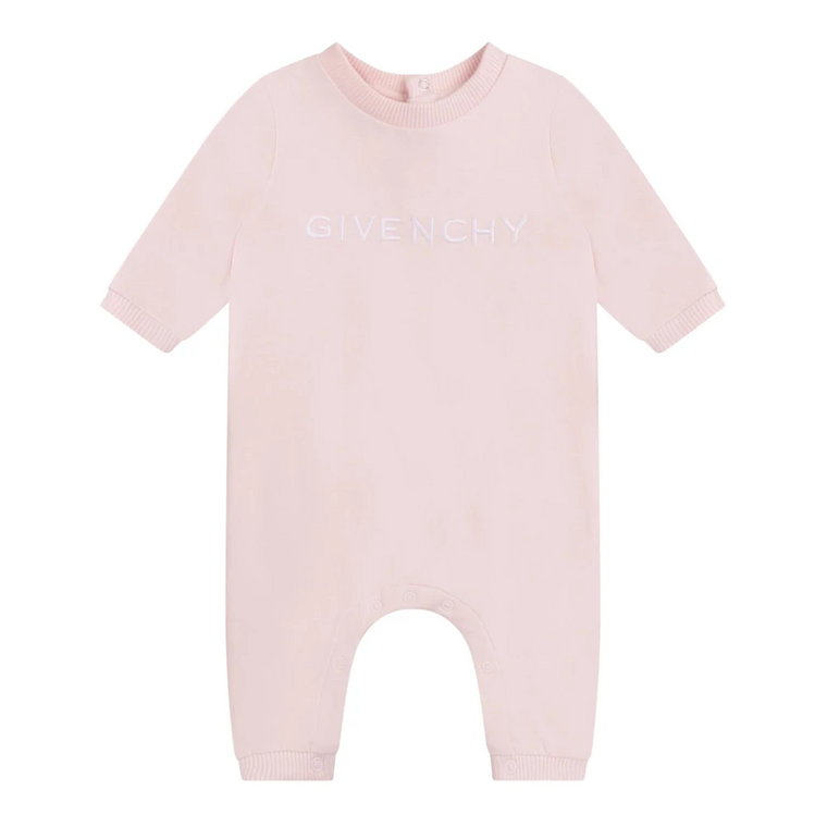 Stylowy różowy body dla dzieci z miękkim podszewką z polaru Givenchy