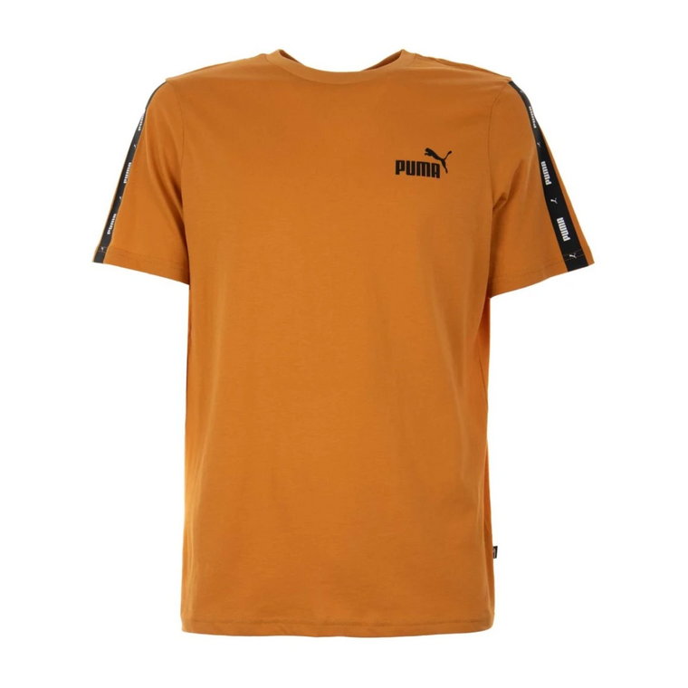 Koszulka z nadrukiem logo - Pomarańczowa Puma