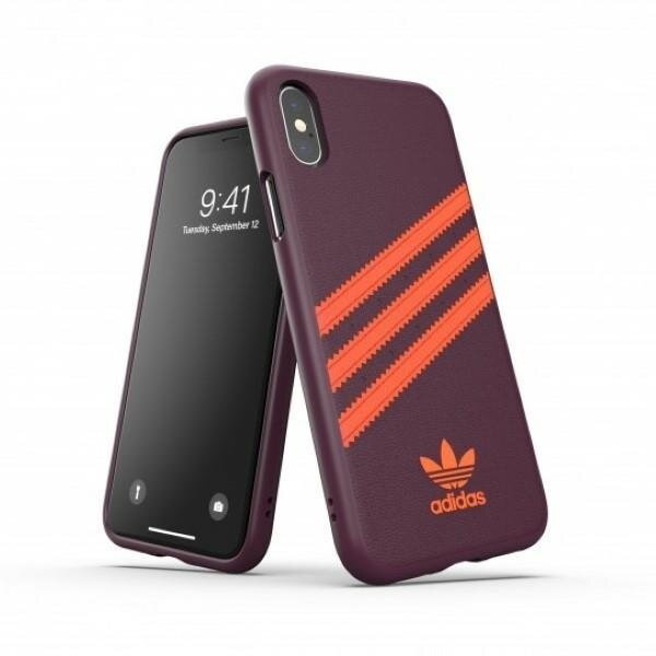 Adidas OR Moulded PU iPhone X/XS bordowo-pomarańczowy/maroon-orange 40561